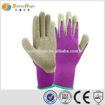 13 gauge nylon knit palm long garden gloves